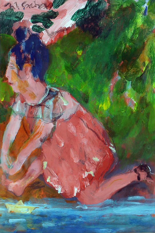 İsimsiz- Untitled, 2004, Tuval üzerine yağlıboya- Oil on canvas, 31x21 cm